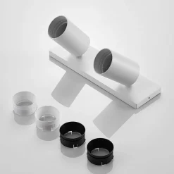 Arcchio Gang|Loftlamper > spotlight Brinja, hvid, kantet, Ø 6 cm, 2 lyskilder, GU10