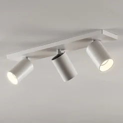 Arcchio Gang|Loftlamper > spotlight Brinja, hvid, kantet, Ø 6 cm, 3 lyskilder, GU10