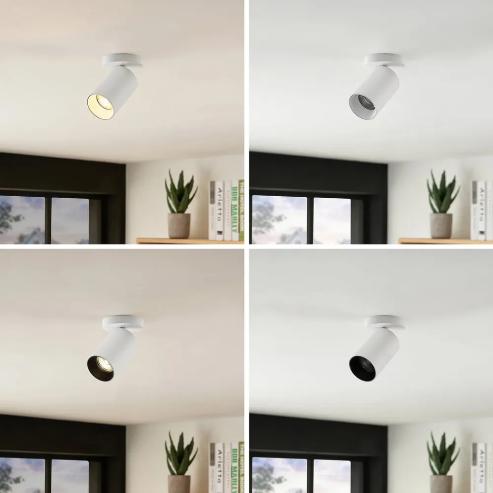 Arcchio Gang|Loftlamper > spotlight Brinja, hvid, rund, 12 cm høj, Ø 6 cm