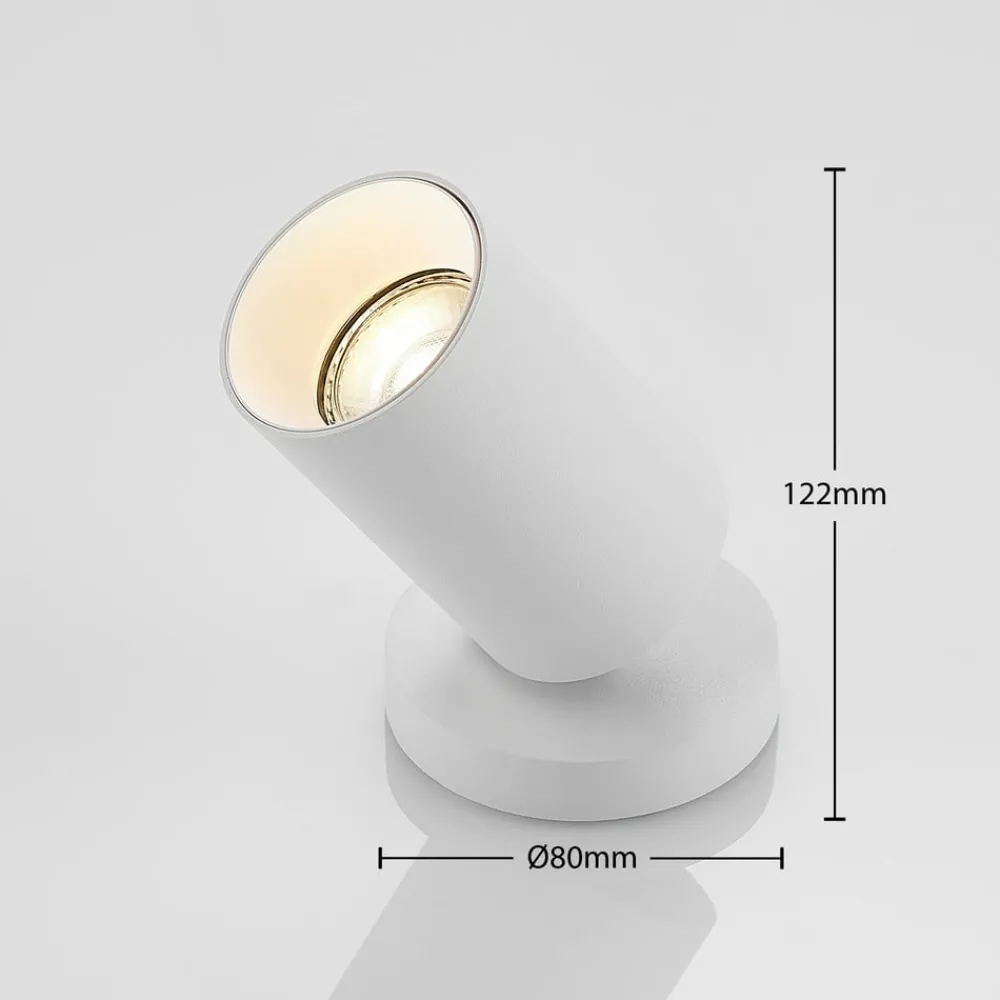 Arcchio Gang|Loftlamper > spotlight Brinja, hvid, rund, 12 cm høj, Ø 6 cm