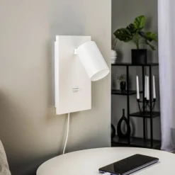 Arcchio Spotlights > spotlight Brinja, hvid, metal, USB-C, afbryder, GU10