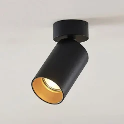 Arcchio Loftlamper|Pendellamper > spotlight Brinja, sort, rund, 13 cm høj, Ø 6 cm