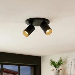 Arcchio Loftlamper|Loftlamper > spotlight Brinja, sort, rund, Ø 6 cm, 2 lyskilder, GU10