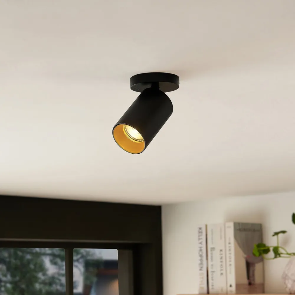 Arcchio Gang|Loftlamper > spotlight Brinja, sort, rund, 12 cm høj, Ø 6 cm