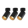 Arcchio Gang|Loftlamper > spotlight Brinja, sæt med 3, sort, rund, Ø 6cm, GU10