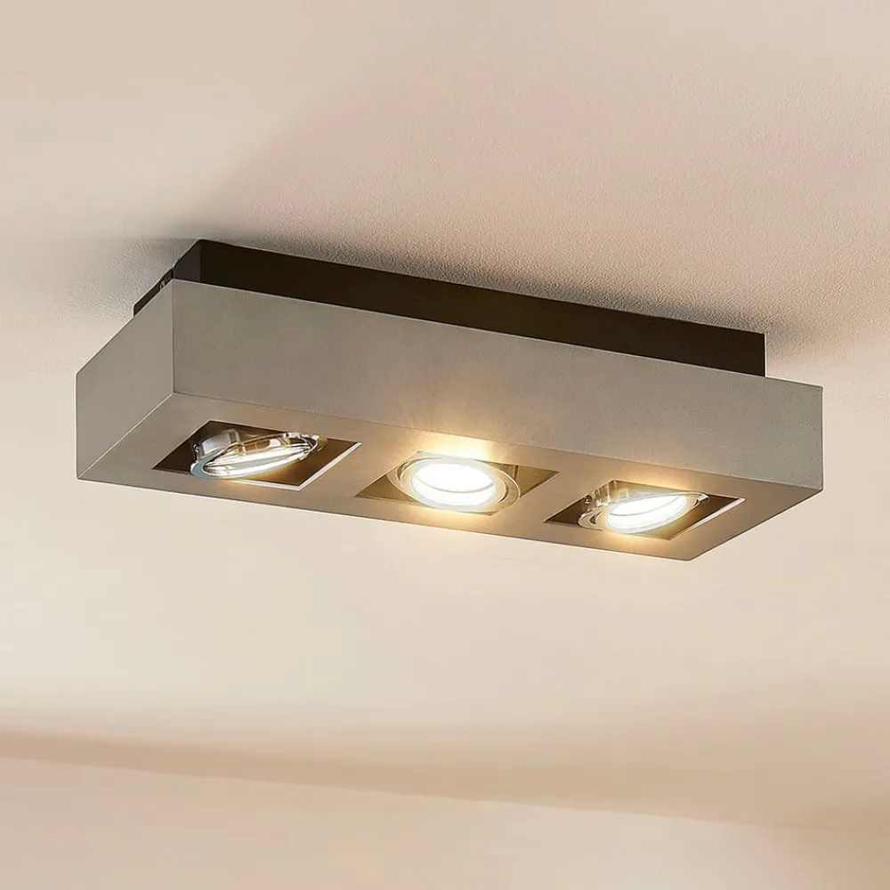 Arcchio Loftlamper|Spotlights > spotlight Vince, 36 cm, 3 lyskilder, sølv, GU10