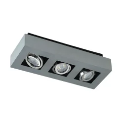 Arcchio Loftlamper|Spotlights > spotlight Vince, 36 cm, 3 lyskilder, sølv, GU10