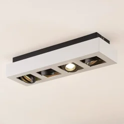 Arcchio Arbejdsrum/Kontor|Loftlamper > spotlight Vince, 47 cm, 4 lyskilder, hvid/sort, GU10