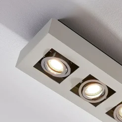 Arbejdsrum/Kontor|Loftlamper ^ Arcchio spotlight Vince, 47 cm, 4 lyskilder, hvid/krom, GU10