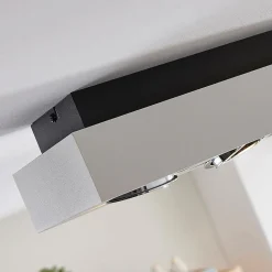 Arbejdsrum/Kontor|Loftlamper ^ Arcchio spotlight Vince, 47 cm, 4 lyskilder, hvid/krom, GU10
