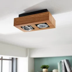 Arcchio Arbejdsrum/Kontor|Spotlights > spotlight Vince, 25 cm, træfarvet, metal, GU10