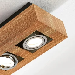 Arcchio Arbejdsrum/Kontor|Spotlights > spotlight Vince, 25 cm, træfarvet, metal, GU10