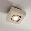 Loftlamper|Spotlights ^ Arcchio spotlight Vince, 14 x 14 cm, hvid/krom, metal, GU10
