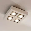 Arcchio Arbejdsrum/Kontor|Loftlamper > spotlight Vince, 25 x 25 cm, 4 lyskilder, hvid/krom, GU10