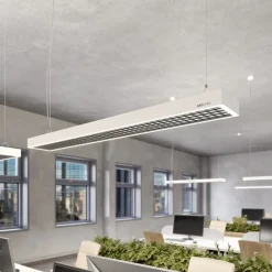 Arcchio Arbejdsrum/Kontor|Pendellamper > Susi LED-kontorhængelampe, hvid, 120 cm, 4.000K, DALI