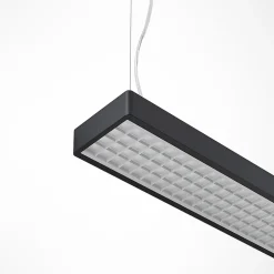 Arcchio Arbejdsrum/Kontor|Pendellamper > Susi LED-kontorhængelampe, sort, 120 cm, 4000K, DALI