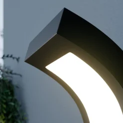 Arcchio Væglampe Med Sensor|Terrassebelysning > udendørs LED-væglampe Advik, antracit, IP54, sensor