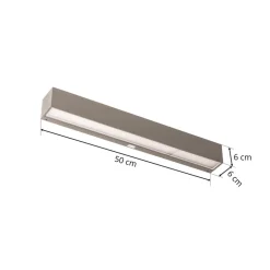 Arcchio Væglamper > udendørs LED-væglampe Lengo, 50 cm, 1 lyskilde, grå, CCT