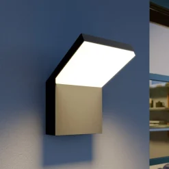 Arcchio Væglamper > udendørs LED-væglampe Yolena, antracit, aluminium, 21 cm