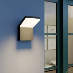 Arcchio Væglamper > udendørs LED-væglampe Yolena, antracit, aluminium, 21 cm