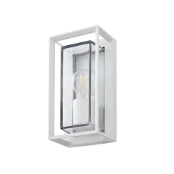 Arcchio Væglamper > udendørs væglampe Ismera, hvid, IP65, glas, E27