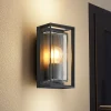 Arcchio Terrassebelysning|Væglamper > udendørs væglampe Ismera, antracit/klar, IP65, glas