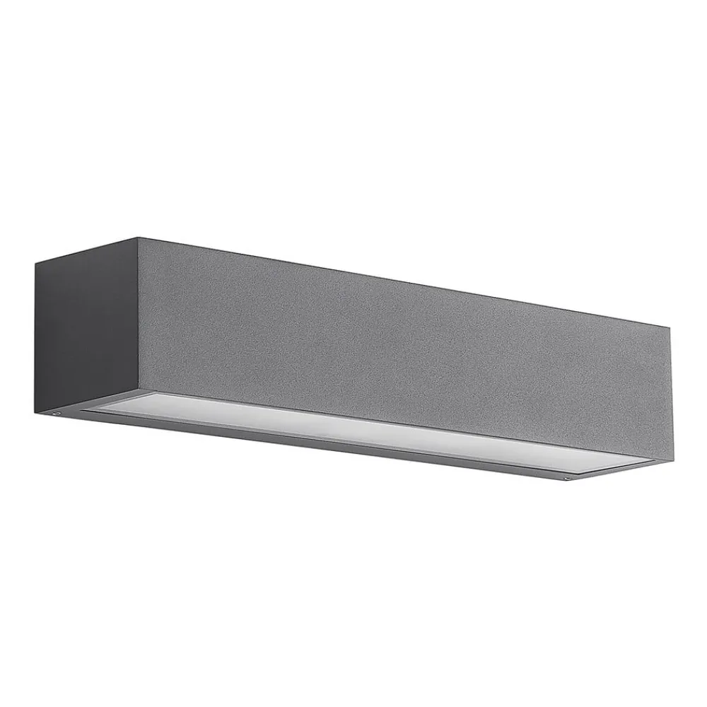 Terrassebelysning|Væglamper ^ Arcchio udendørs væglampe LengoE27, 38 cm, antracit, E27, IP54