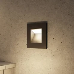 Væglamper ^ Arcchio vægindbygningslampe Zamo, G9, sort, 12 cm, IP65