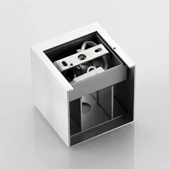 Arcchio Gang|Pendellamper > væglampe Zuzana, kantet, aluminiumsfarvet, G9, 10 cm