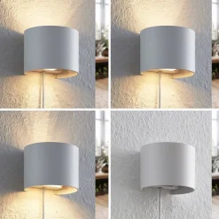 Arcchio Væglamper|Væglamper > væglampe Zuzana, rund, hvid, stik, G9, 13 cm
