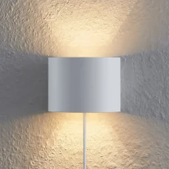 Arcchio Væglamper|Væglamper > væglampe Zuzana, rund, hvid, stik, G9, 13 cm