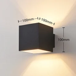 Arcchio Væglamper|Væglamper > væglampe Zuzana, sæt med 2, sort, G9, 10 cm bred