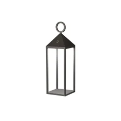 FARO BARCELONA Dekorationsbelysning > Argus LED-bordlampe, mørkegrå, aluminium/PMMA, højde 47 cm