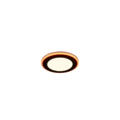 Trio Lighting Indbygningsspots > Argus LED-downlight RGBW fjernbet Ø8cm sort