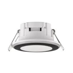 Trio Lighting Indbygningsspots > Argus LED-downlight RGBW fjernbet Ø8cm sort