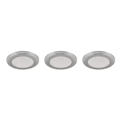 Trio Lighting Indbygningsspots > Argus LED-downlight RGBW fjernbet 3er krom