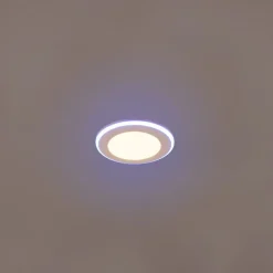 Trio Lighting Indbygningsspots > Argus LED-downlight RGBW fjernbet Ø8cm hvid