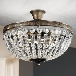 ORION Loftlamper > Arila loftlampe, krystalkæder, Ø 40 cm
