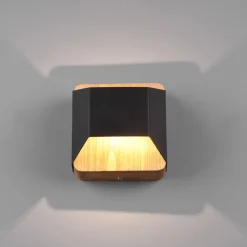 Trio Lighting Væglamper|Væglamper > Arino LED-væglampe, sort, bredde 12,2 cm
