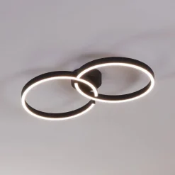 EGLO Loftlamper > Armandolo LED-loftlampe, sort, længde 67 cm, CCT, RGB