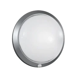 Fabas Luce Væglampe Med Sensor > Armilla udendørs væglampe, sølv, bevægelsessensor, Ø 30 cm