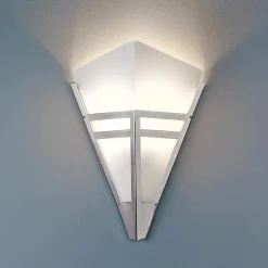 TECNOLUMEN Arbejdsrum/Kontor|Væglamper > Art deco-væglampe fra 1980, forkromet metal