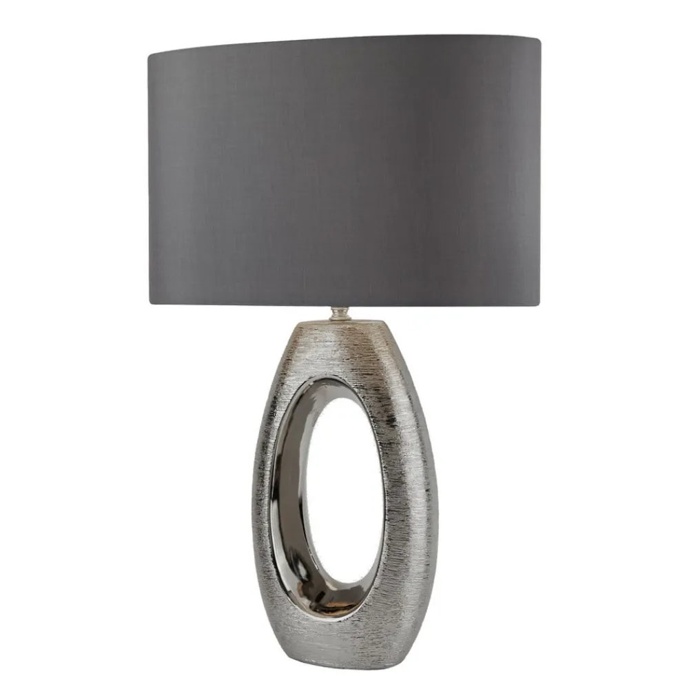 Searchlight Bordlamper > Artisan bordlampe med stofskærm