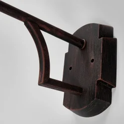Væglamper ^ Lucide Aruba udendørs væglampe, Ø 25 cm, rustbrun
