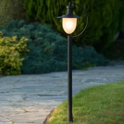 Gadebelysning ^ Lucide Aruba vejlampe, sort