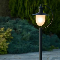 Gadebelysning ^ Lucide Aruba vejlampe, sort