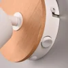 Væglamper|Spotlights ^ Trio Lighting Aruni vægspot af træ, 1 lyskilde, hvidt
