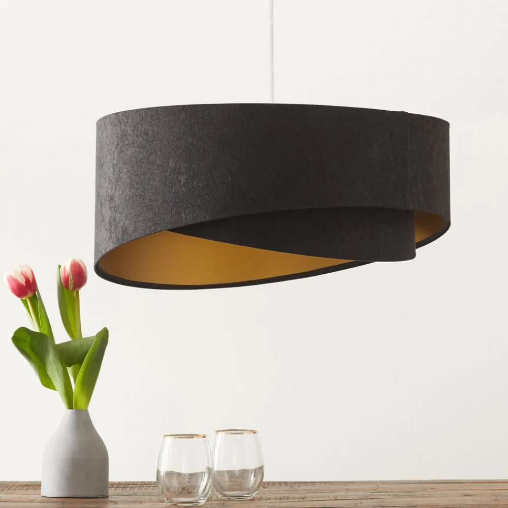 Pendellamper ^ Maco Design Asymmetrisk pendel Emi 2-farvet