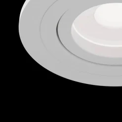 Indbygningsspots ^ Maytoni Atom indbygningsspot, GU10, hvid, rund ramme