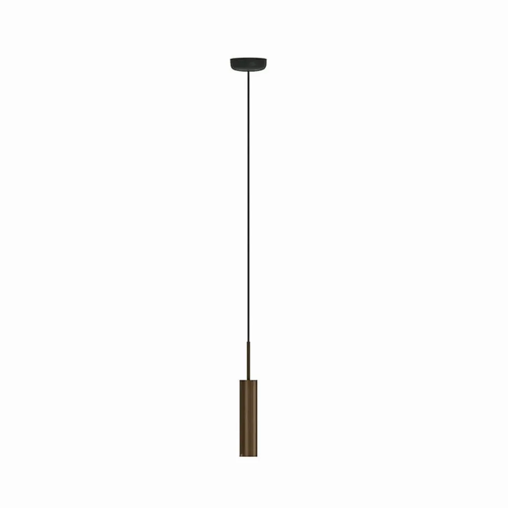 Audo Copenhagen Pendellamper > Audo hængelampe Tubulaire, højde 24 cm, bronze, aluminium